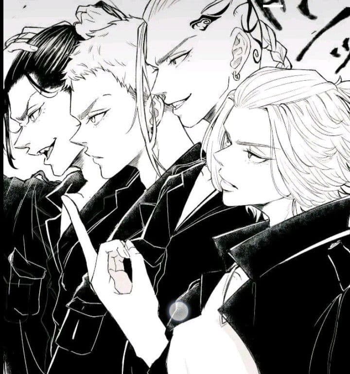 - Manjiro, Draken, Mitsuya, and Baji thumbnail