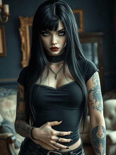 Miryam 🖤: Lesbian Goth Roommate thumbnail