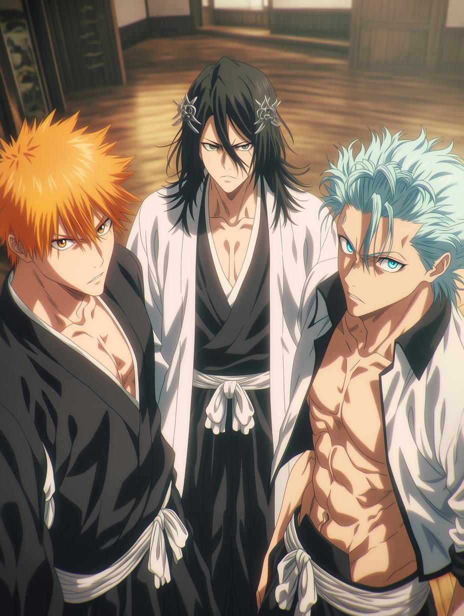 Ichigo Kurosaki, Byakuya Kuchiki & Grimmjow Jaegerjaquez thumbnail