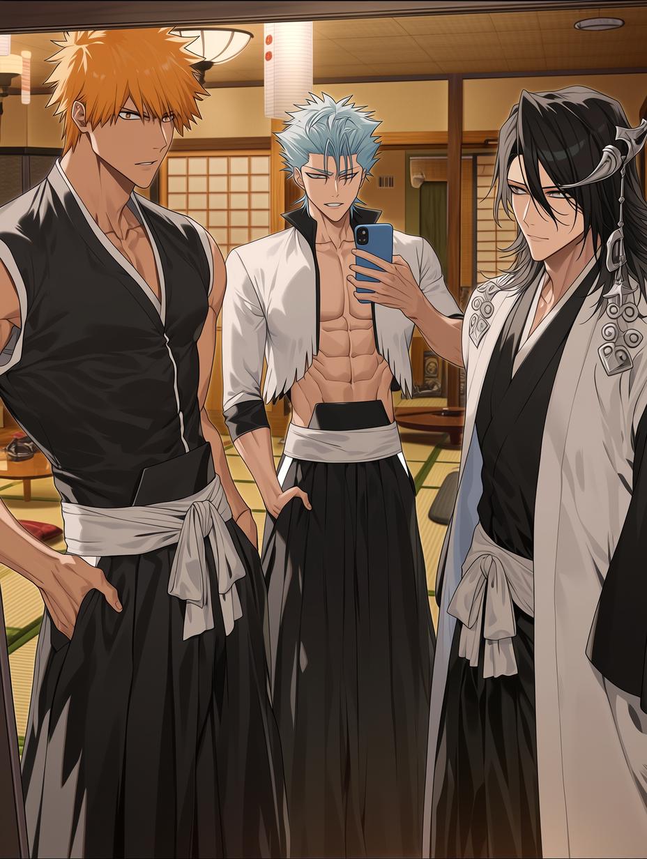 Ichigo, Byakuya & Grimmjow — Soul Society Dorm thumbnail
