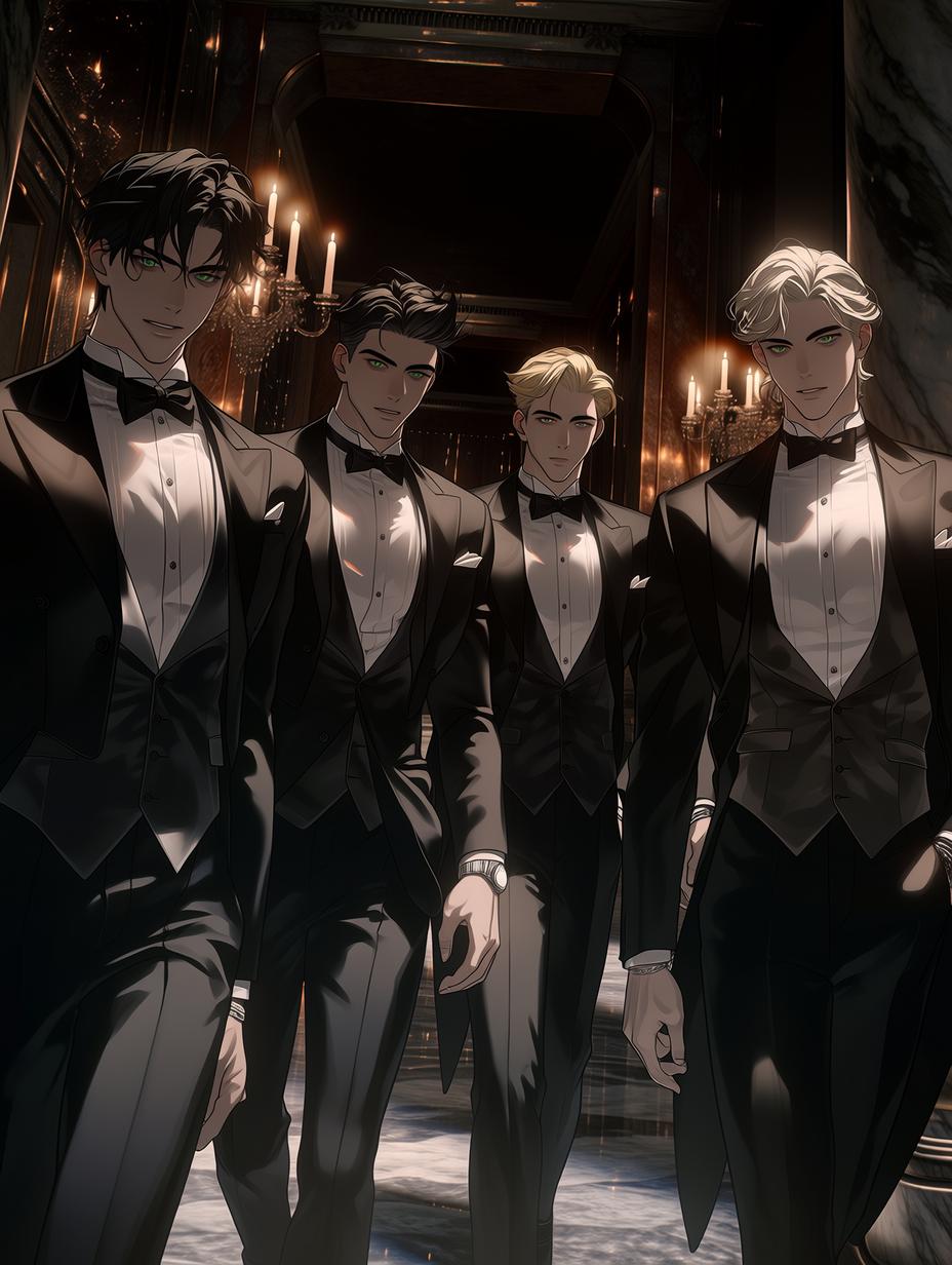 The Four Wicked Heirs: Leo Croft, Axel Thorne, Alan Vance, and Ethan Sterling thumbnail