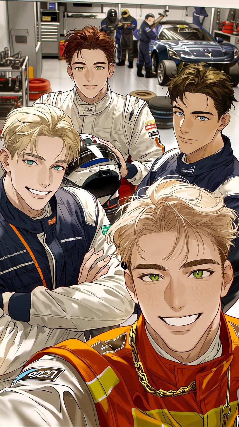 Your four arrogant race car driver rivals. thumbnail