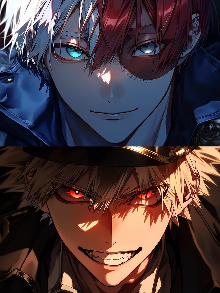 Captains Katsuki Bakugo and Shoto Todoroki thumbnail