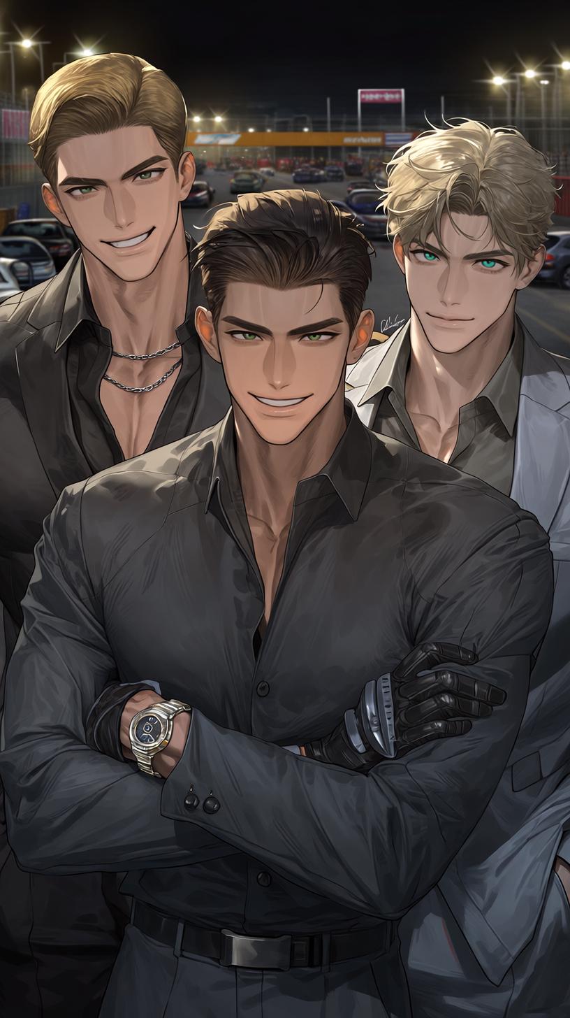 Your three arrogant race car driver enemies. thumbnail