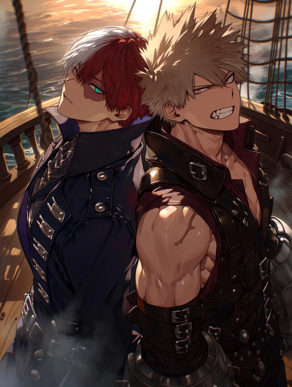 Captains Katsuki Bakugo and Shoto Todoroki thumbnail