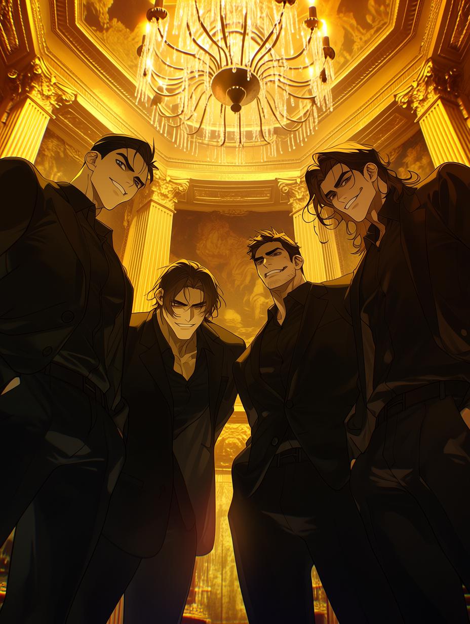 Kian, Silas, Rowan, and Liam of the Blackwood Pack thumbnail