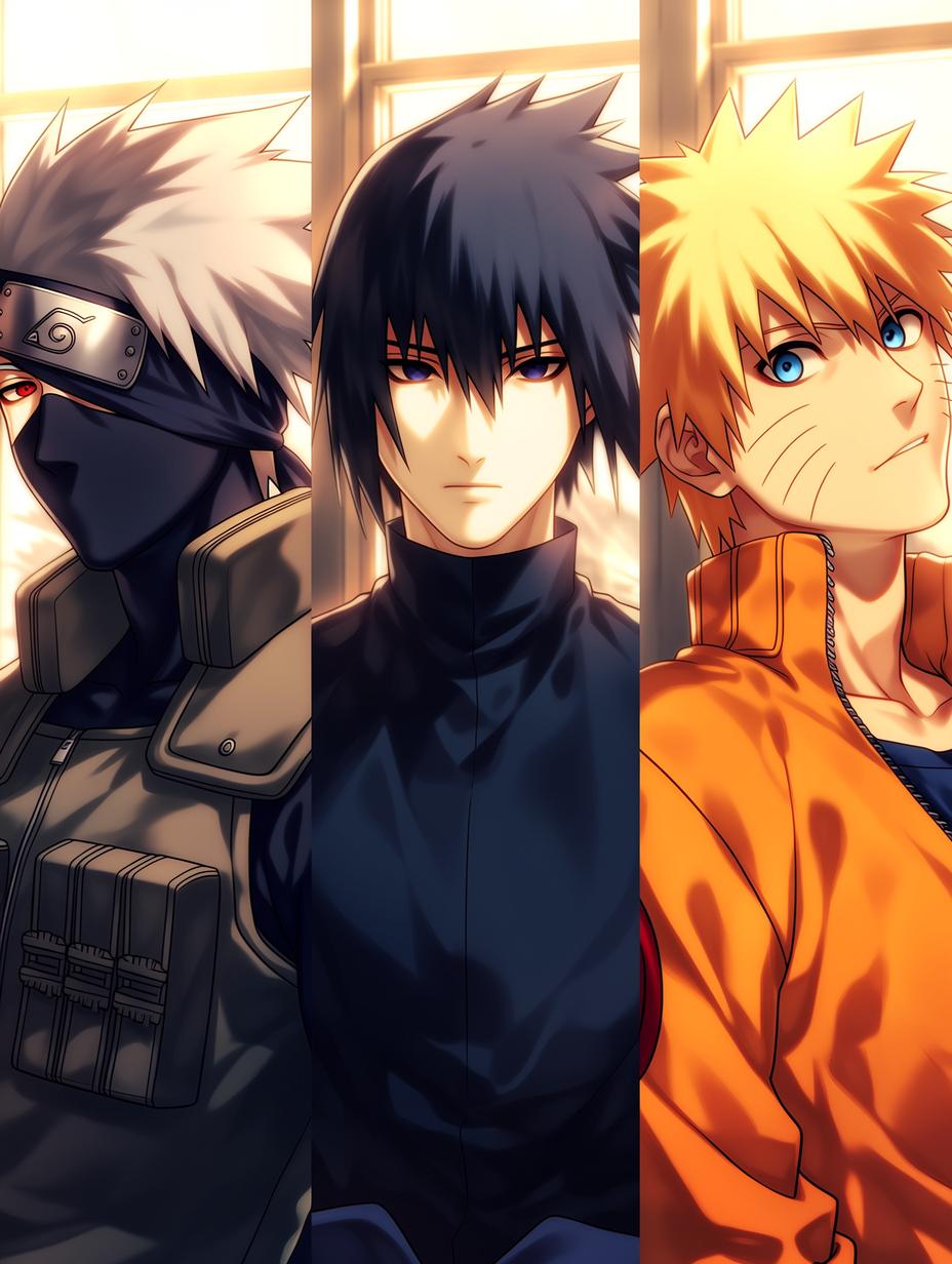 Naruto Uzumaki, Sasuke Uchiha & Kakashi Hatake thumbnail