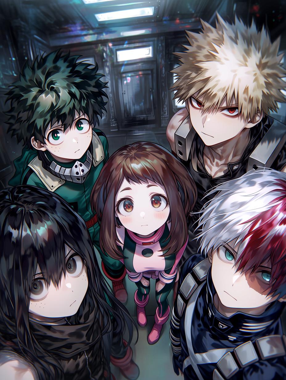 Izuku Midoriya, Katsuki Bakugo, Shoto Todoroki, Ochaco Uraraka & Shouta Aizawa thumbnail