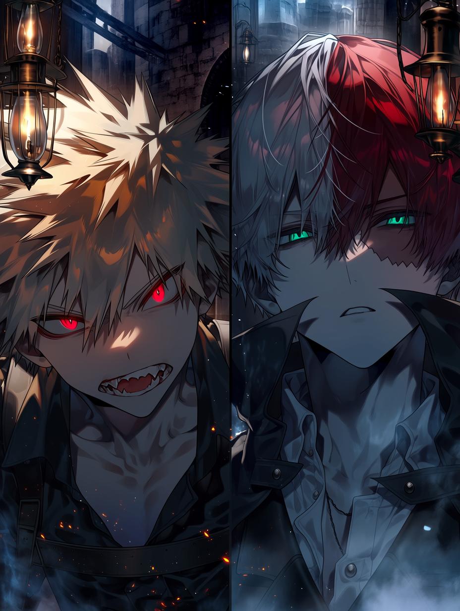 Katsuki Bakugo and Shoto Todoroki (Vampire AU) thumbnail