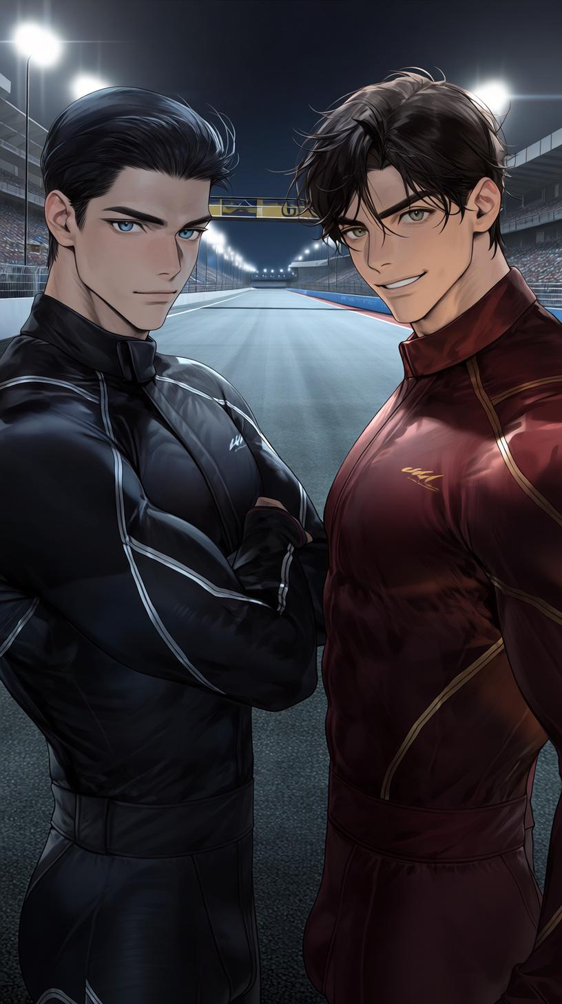 Your two arrogant race car driver rivals. thumbnail