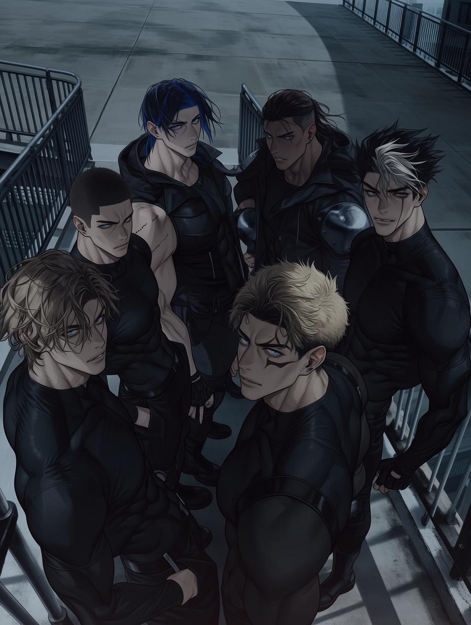 The Six Riders (Lucian, Varien, Azriel, Ryker, Haru, and Kai) thumbnail