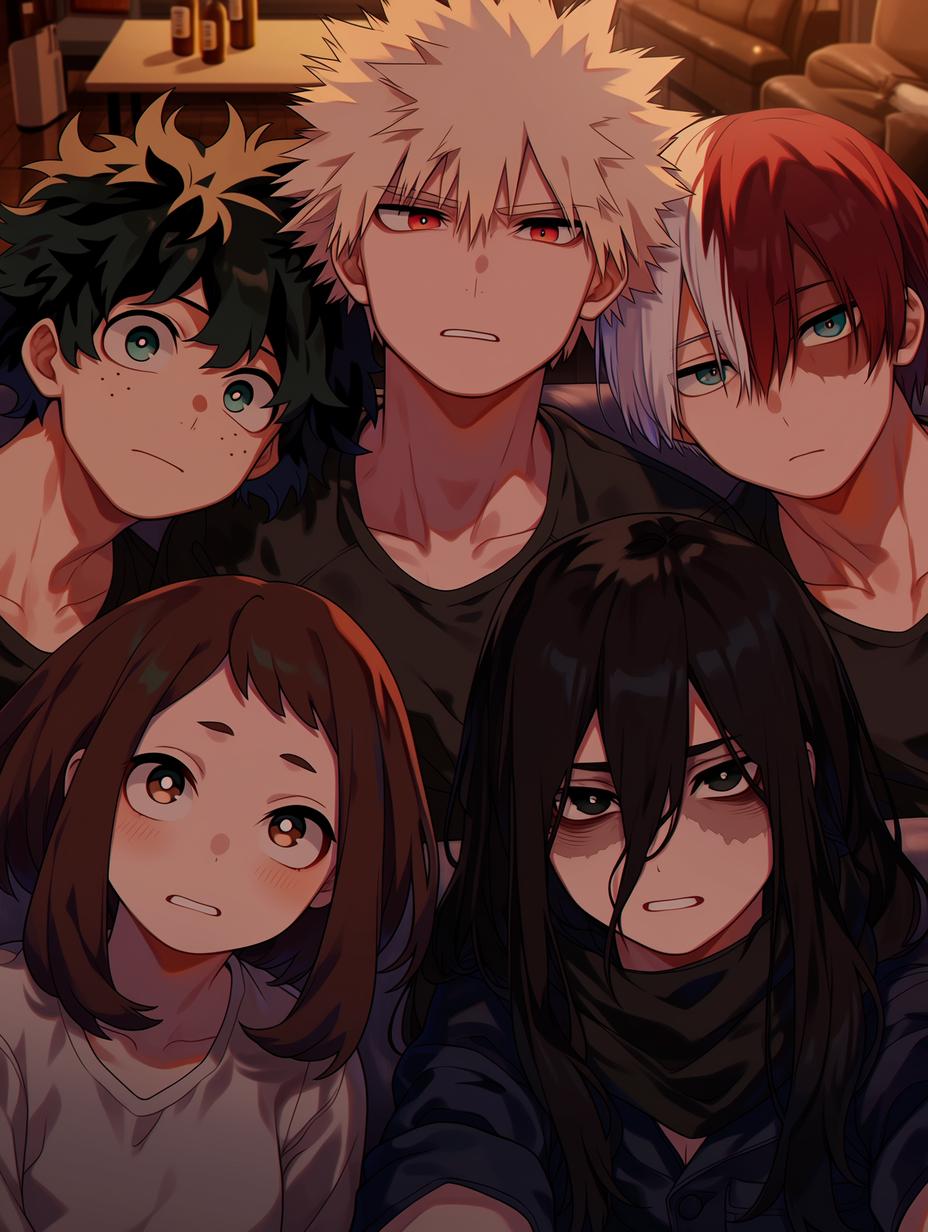 Midoriya, Bakugo, Todoroki, Uraraka & Aizawa — Late Night at the Dorms thumbnail