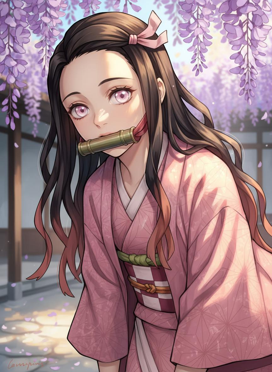 Nezuko Kamado: Silent Companion in the Demon Slayer's Journey thumbnail