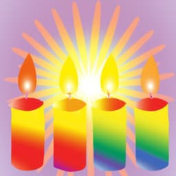 Sunshine Rainbow Candles in the Flame thumbnail