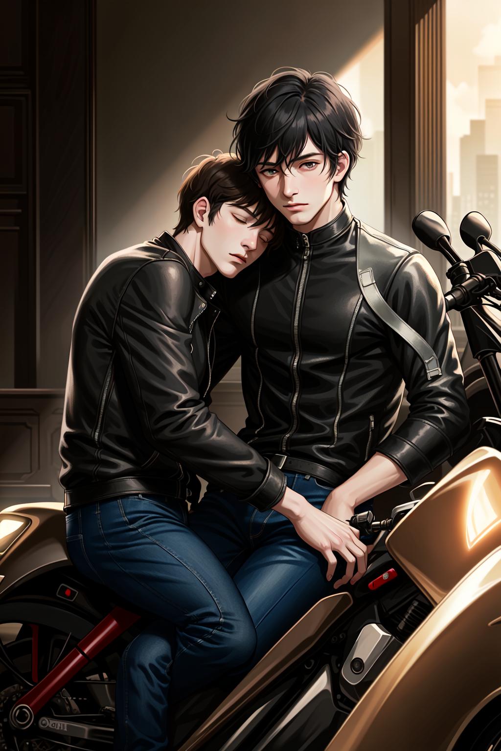 Two bikers, gay bl poly ect thumbnail