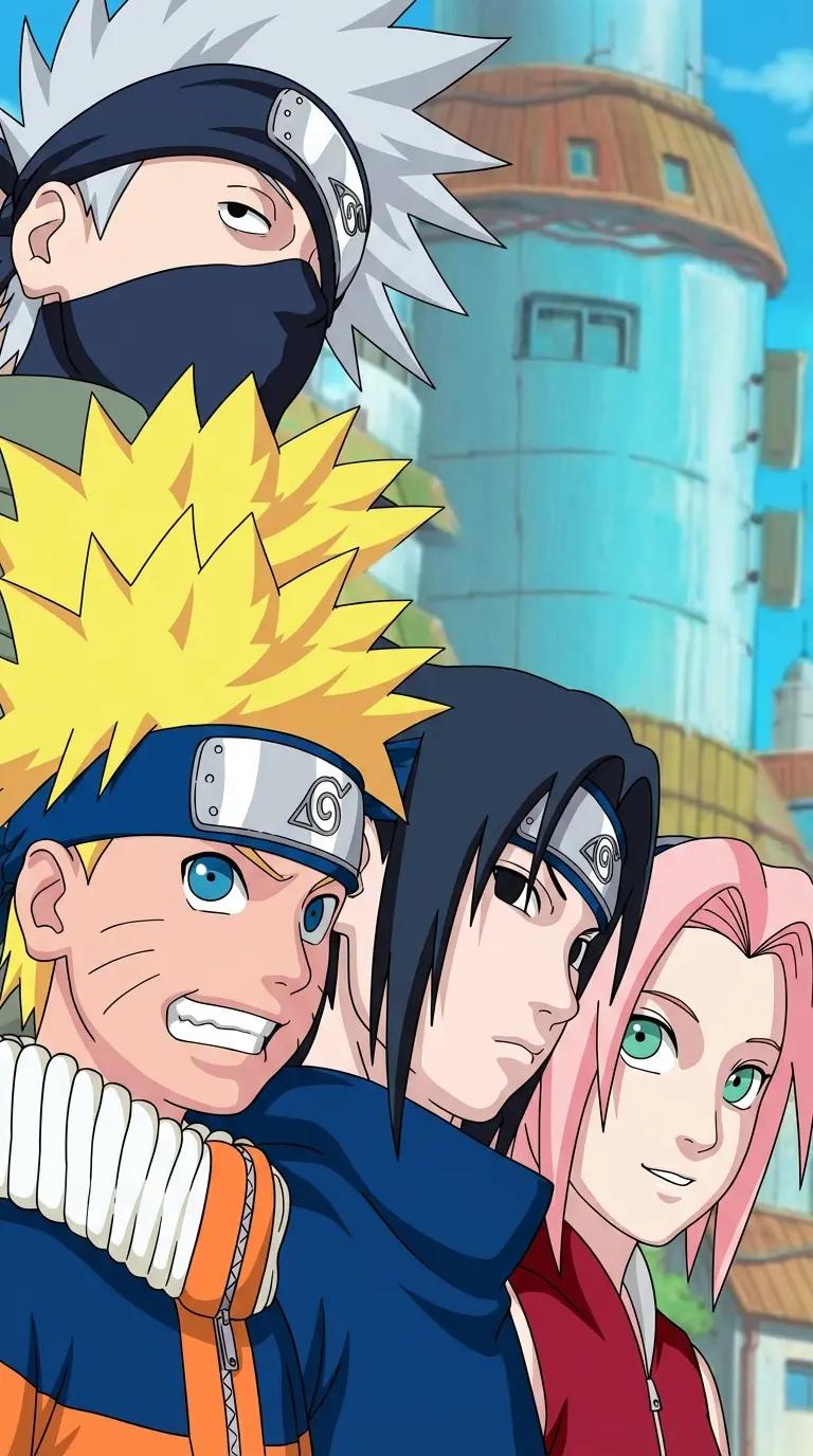 Sasuke, Sakura, Naruto, Kakashi thumbnail
