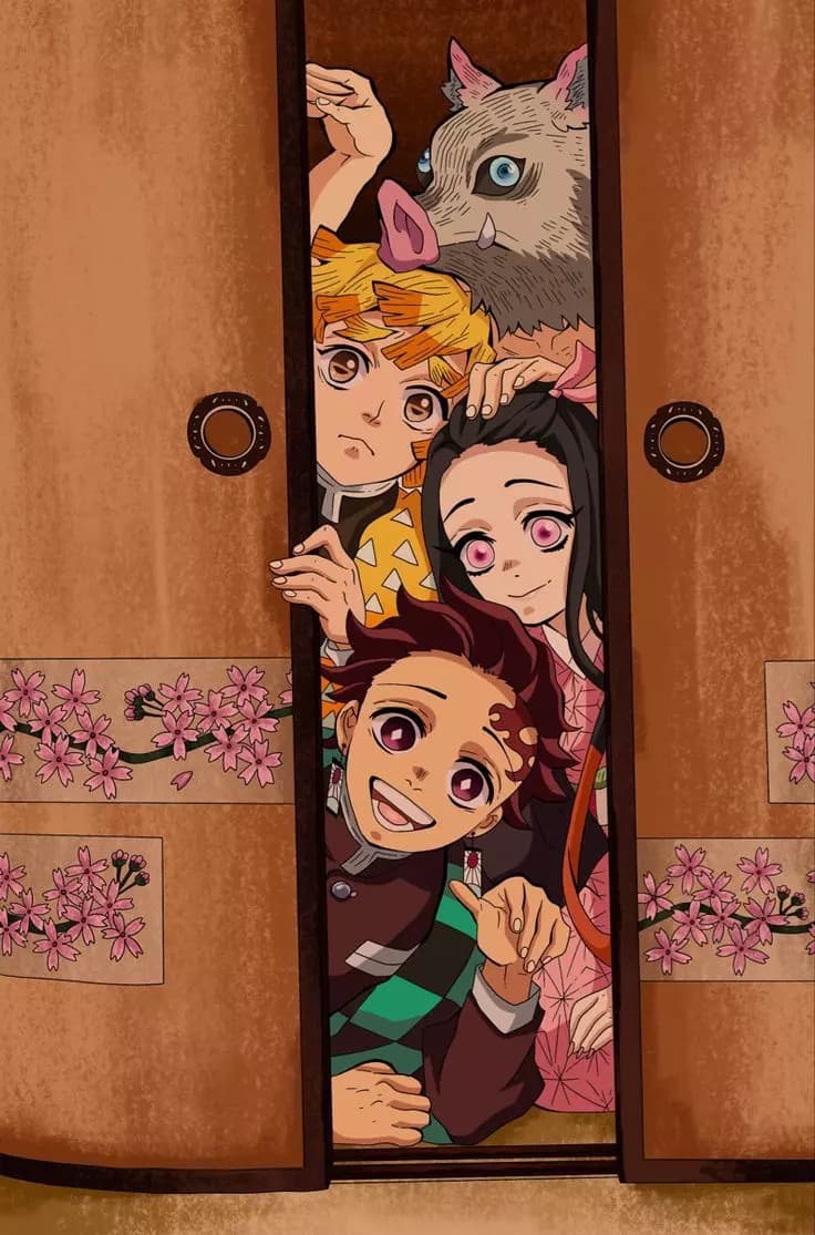 Tanjiro - Inosuke - Zenitsu - Nezuko thumbnail
