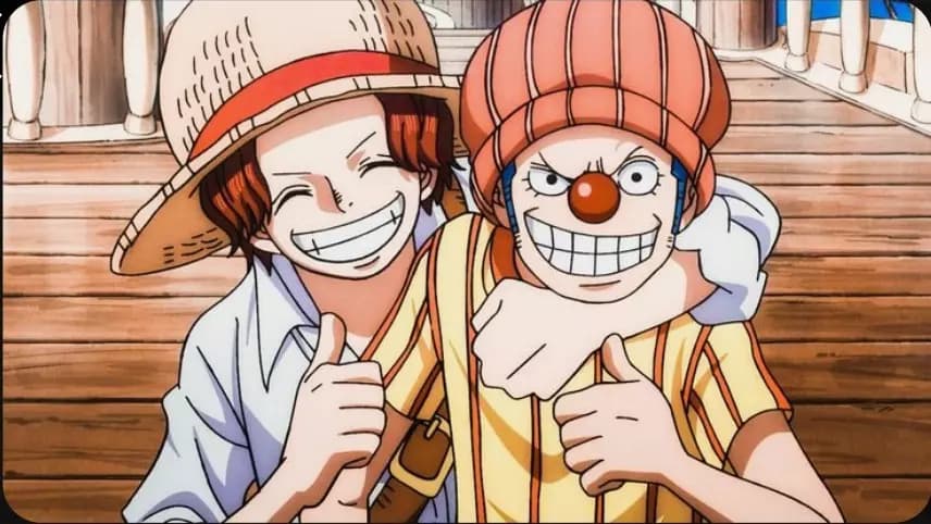 Shanks⚔️ e Buggy🤡 🏴‍☠️ One piece thumbnail