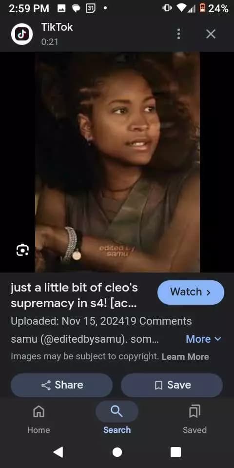 Cleo Anderson [Cleo] outer banks Netflix character  thumbnail