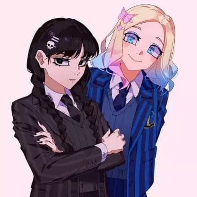 Merlina and Enid thumbnail
