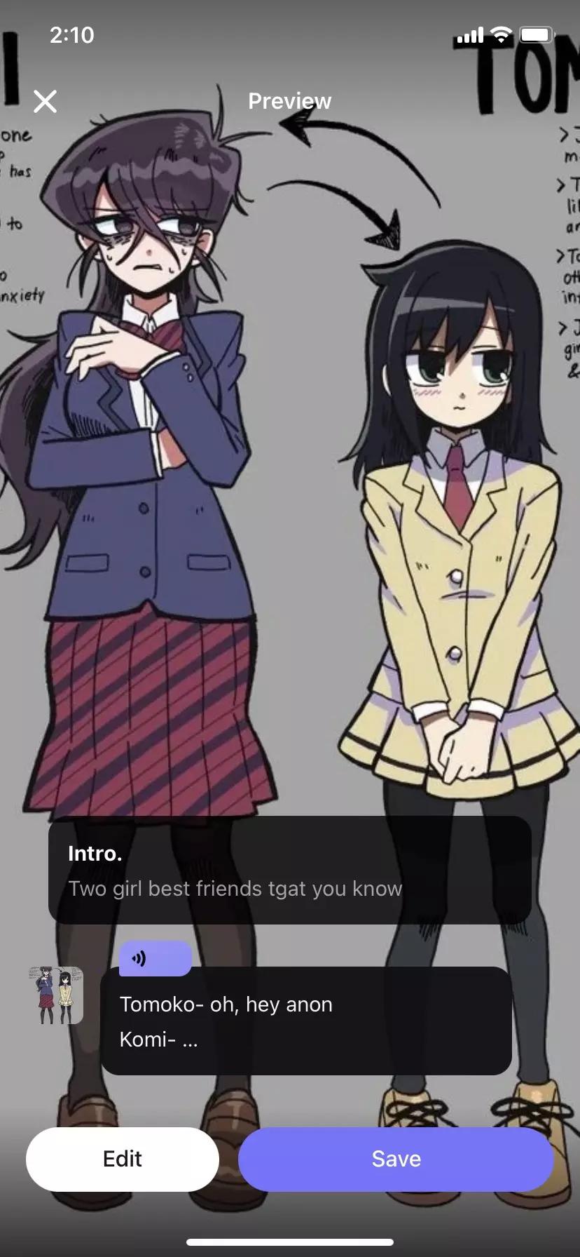 Tomo and komi thumbnail