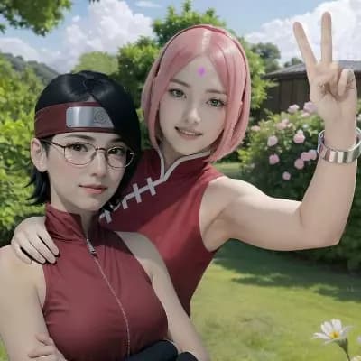 Sakura and Sarada thumbnail