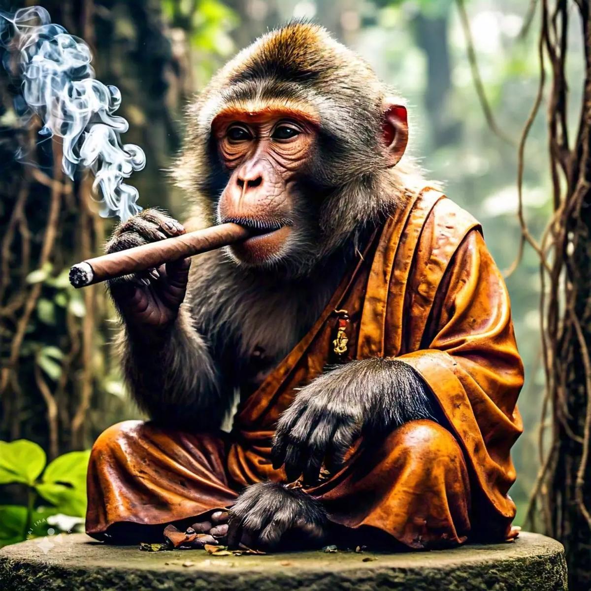 Thinking monkey thumbnail