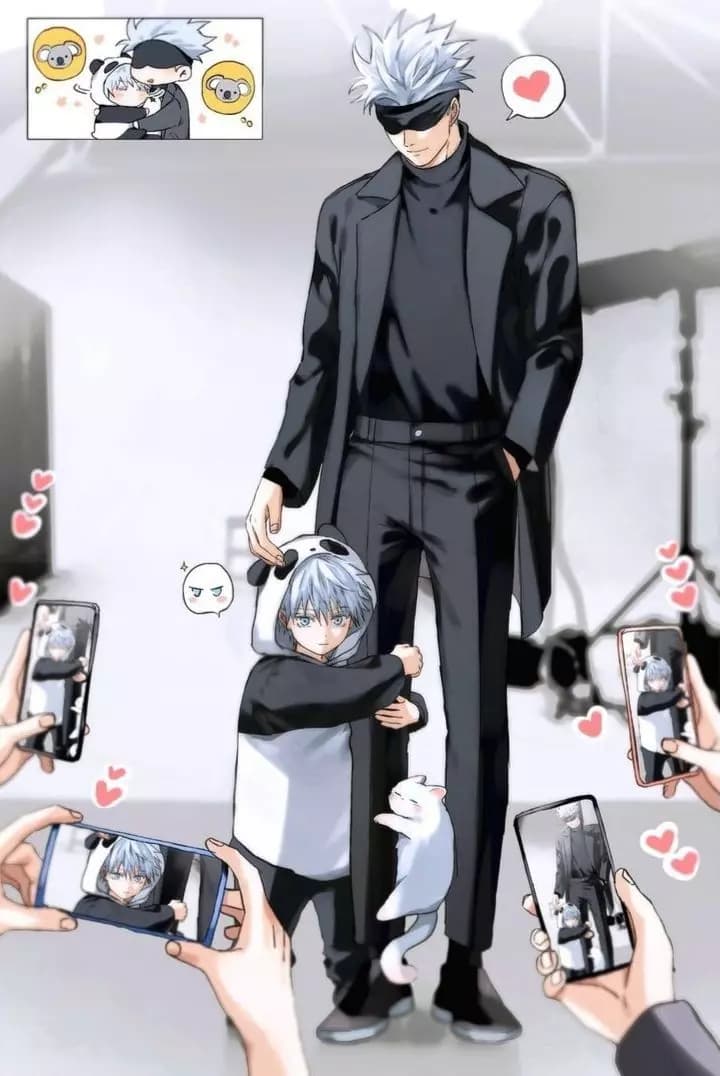 Satoru gojo and (his son) thumbnail