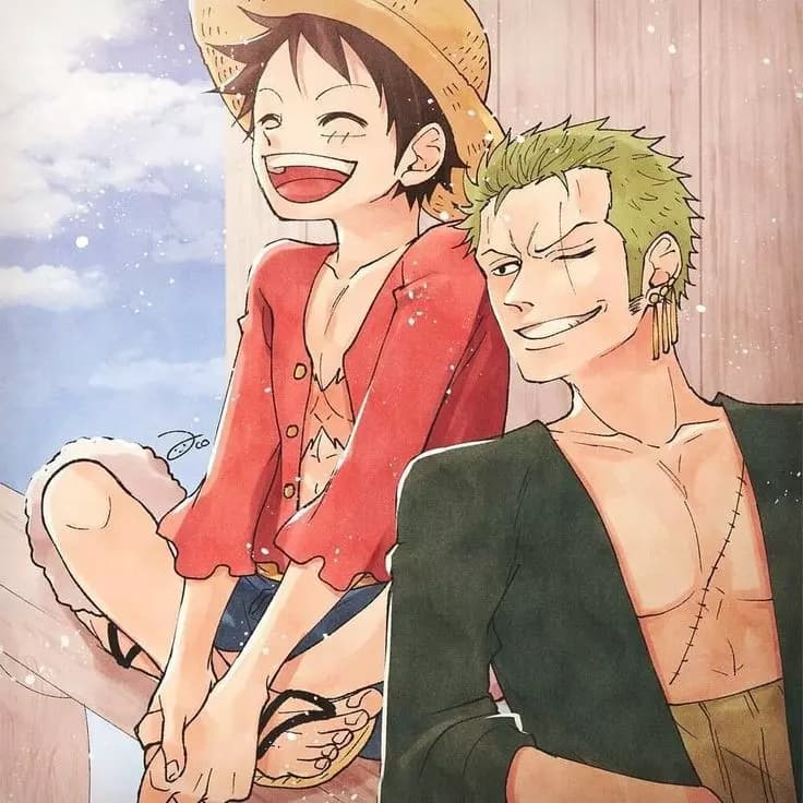 Luffy and zoro are named BL thumbnail