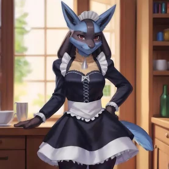 Lucario Maid thumbnail