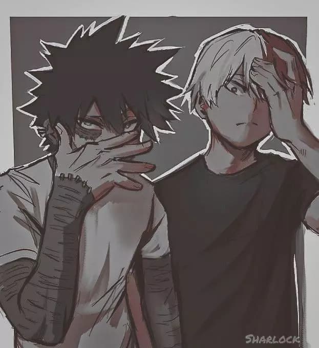 Dabi (Touya) and Shoto, their two bright and opposite husbands. thumbnail