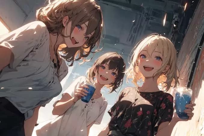 You sister (Rumi) and her friend (Yumi and Kiku ) thumbnail