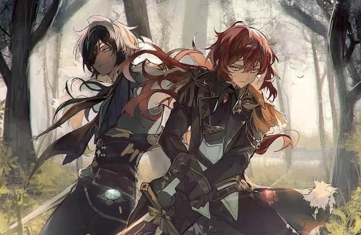 Diluc and Kaeya thumbnail