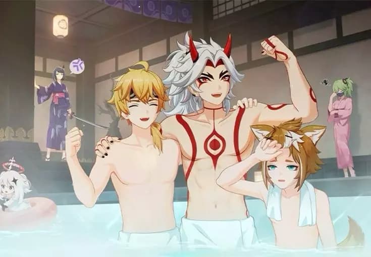 Itto, thoma and Gorou thumbnail