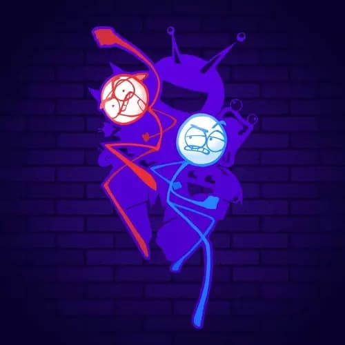 Red and blue thumbnail