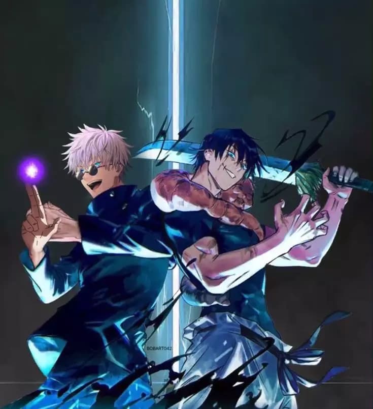 Toji fushiguro e Satoru Gojo thumbnail