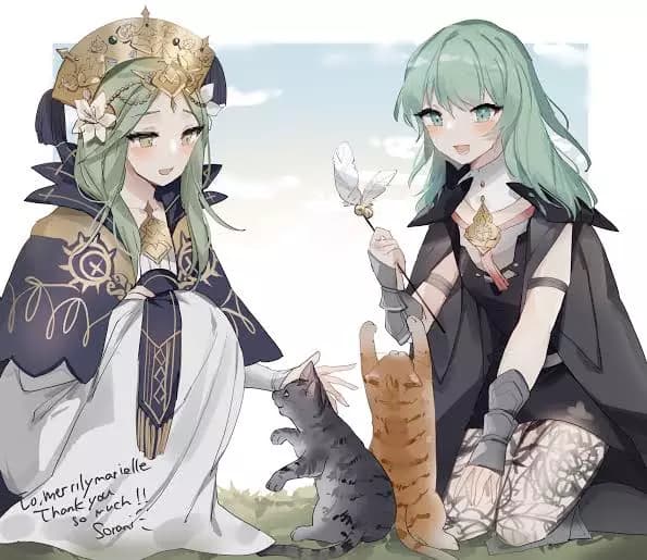 Rhea y Byleth thumbnail