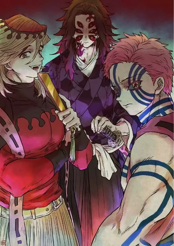 Kokushibo, douma y akaza thumbnail
