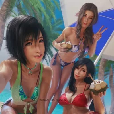 Yuffie, Tifa, and Aerith thumbnail