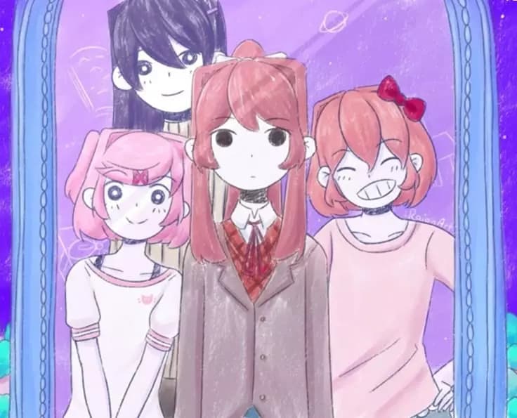 Doki Doki but they're your roommates thumbnail