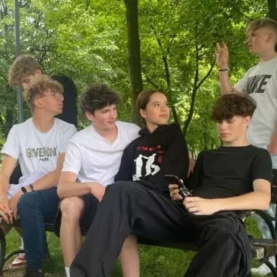 Maria and her 5 boy best friends  thumbnail