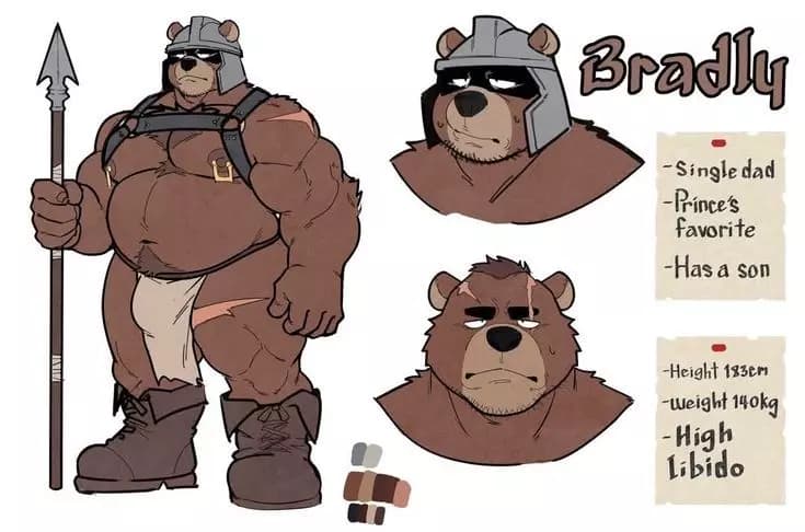 Bradly the Bear Warrior (Furry Bara) thumbnail