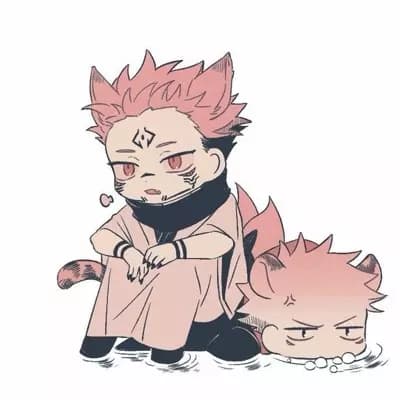 Sukuna and Yuji Itadori (Cat Form) thumbnail