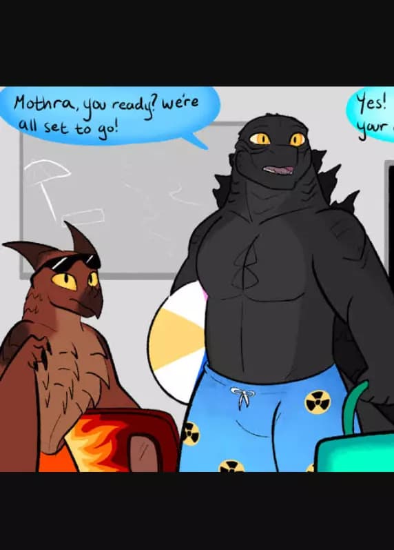 Kaiju going on a beach thumbnail