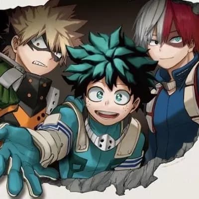 Izuku Midoriya, Katsuki Bakugo, Shoto Todoroki thumbnail