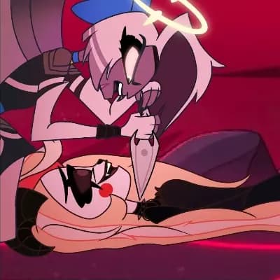 Charlie y Vaggie (hazbin Hotel swap) thumbnail