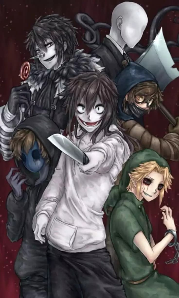 Toby, Hoodie, Masky, Jeff the killer and Slanderman  thumbnail
