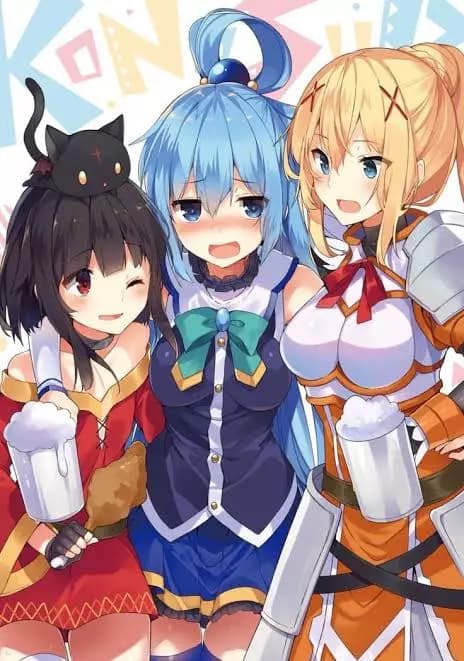 Aqua, Megumin, and Darkness thumbnail