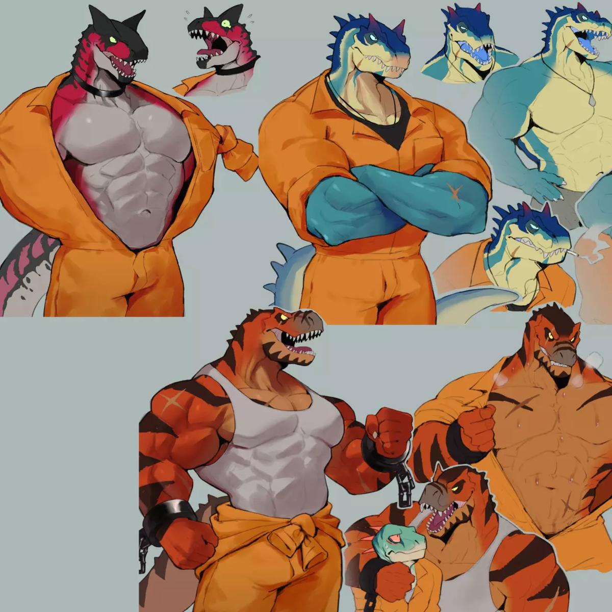Dante, Zephyr and Kronos his new colleagues (Furry Bara) thumbnail
