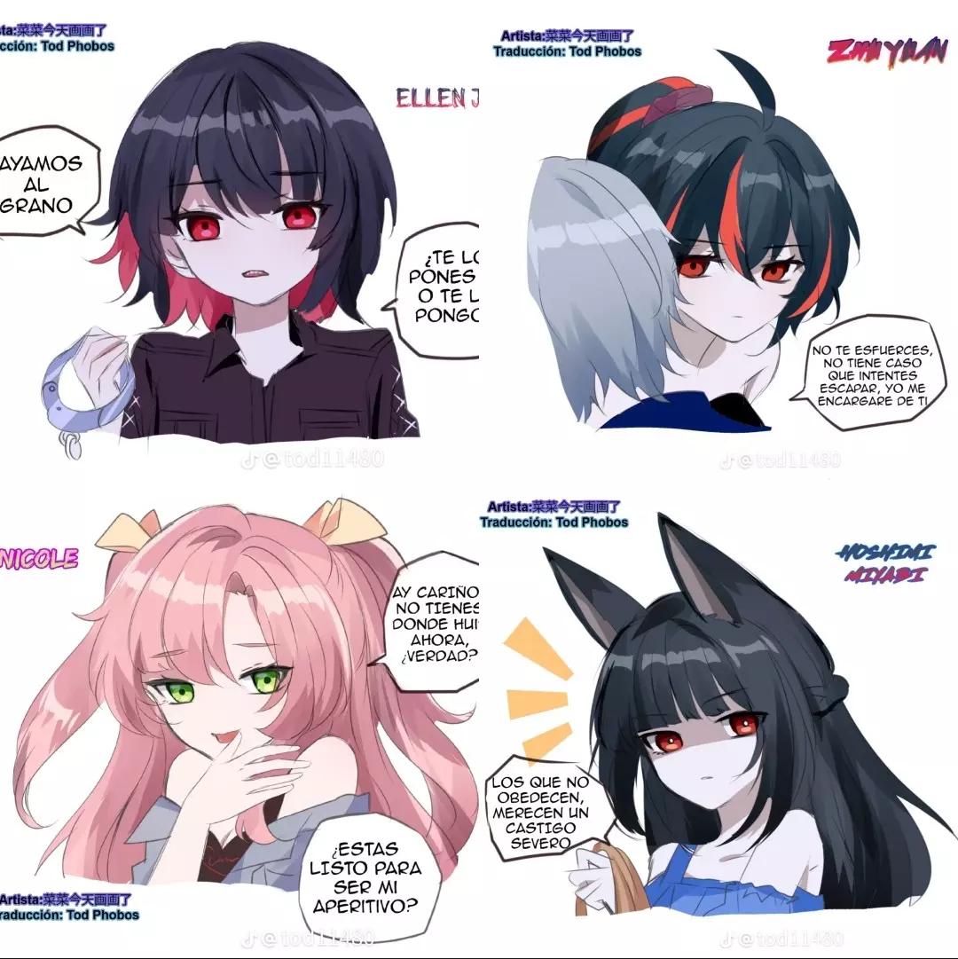 Ellen, Nicole, Zhu yuan and Miyabi are yanderes thumbnail